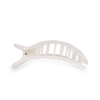 Round Flat Hair Clip | Medium | Coconut White