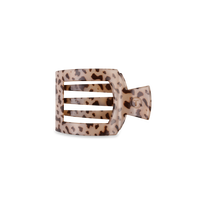 Square Flat Hair Clip | Small | Blonde Tortoise
