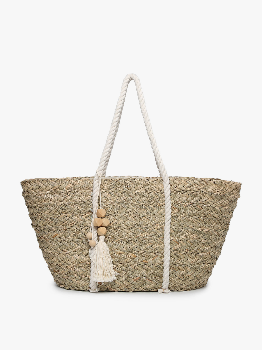 Tinsley Seagrass Tote w/ Rope Handles