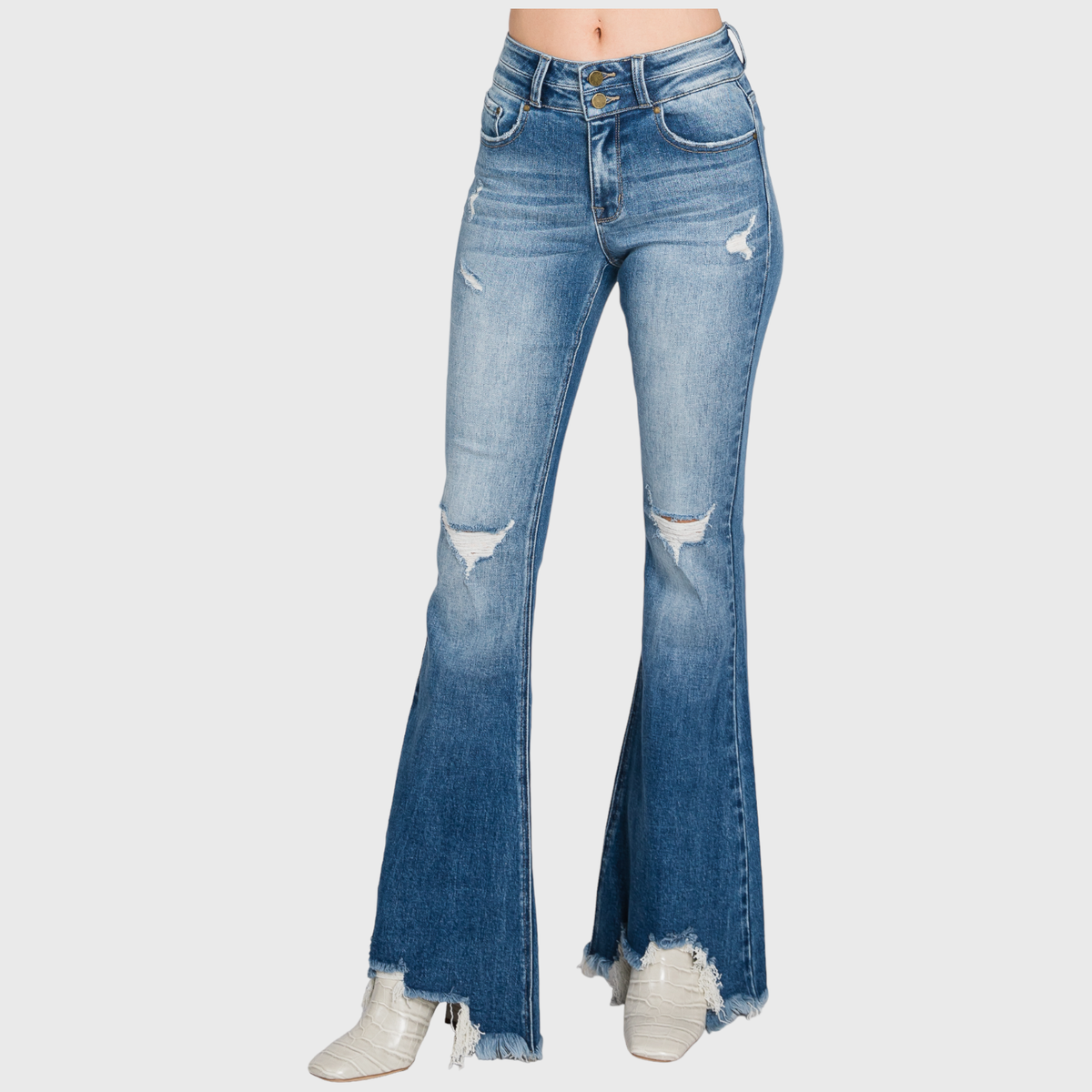 Petra High Rise Super Flare Denim