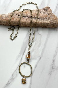 Long Sicily Necklace Jasper
