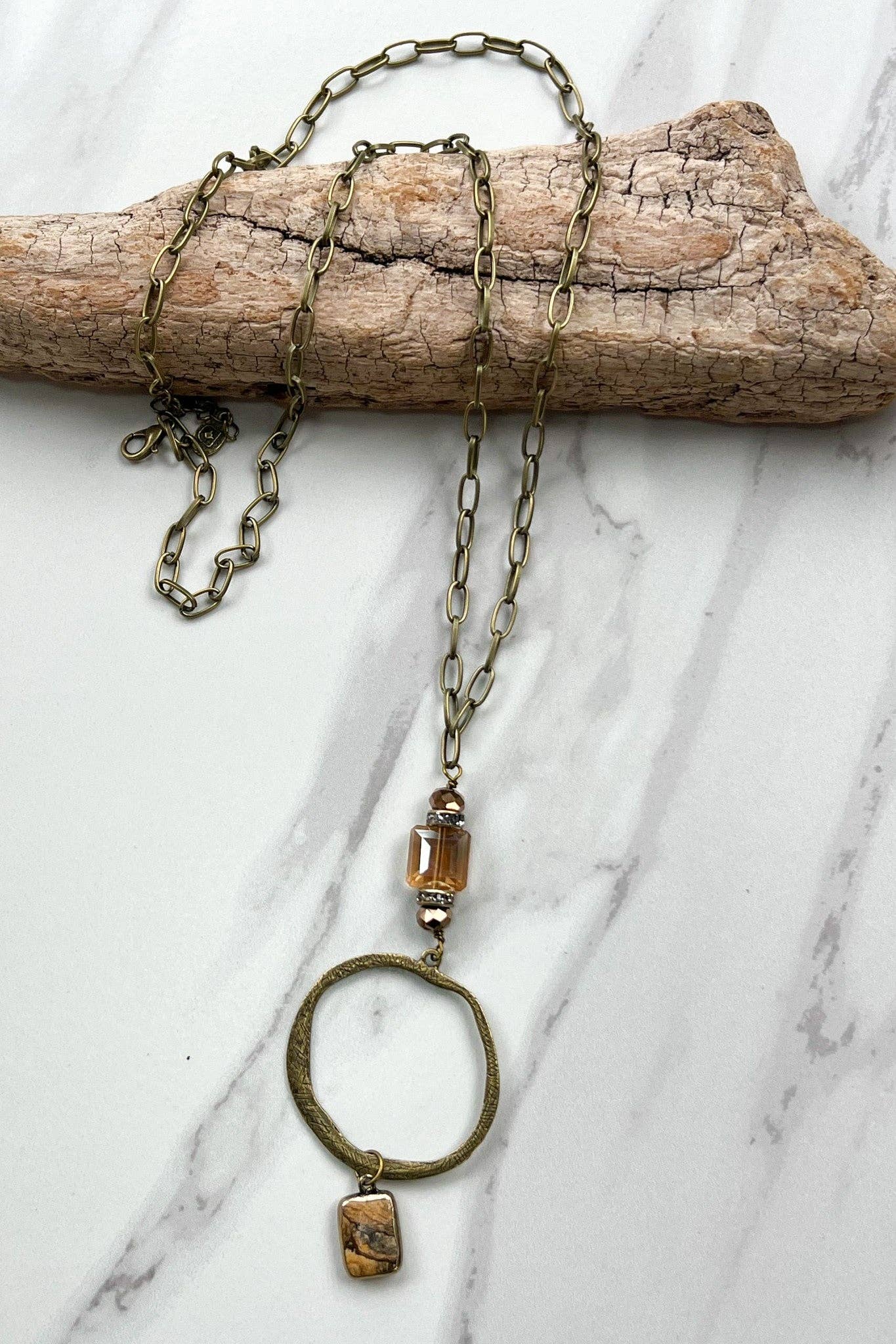 Long Sicily Necklace Jasper