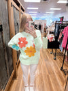 Minnie Mint Floral Sweater