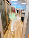 Nicole Striped Button-Down Babydoll Top