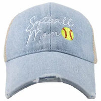Various Softball Mom Hats