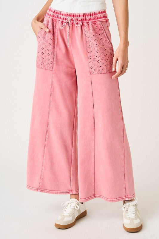 Pink Easy Days Terry Pant