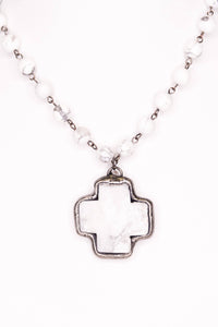 Theresa Necklace in White