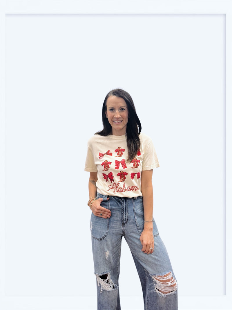 Bama Bows Comfort Color Graphic Tee