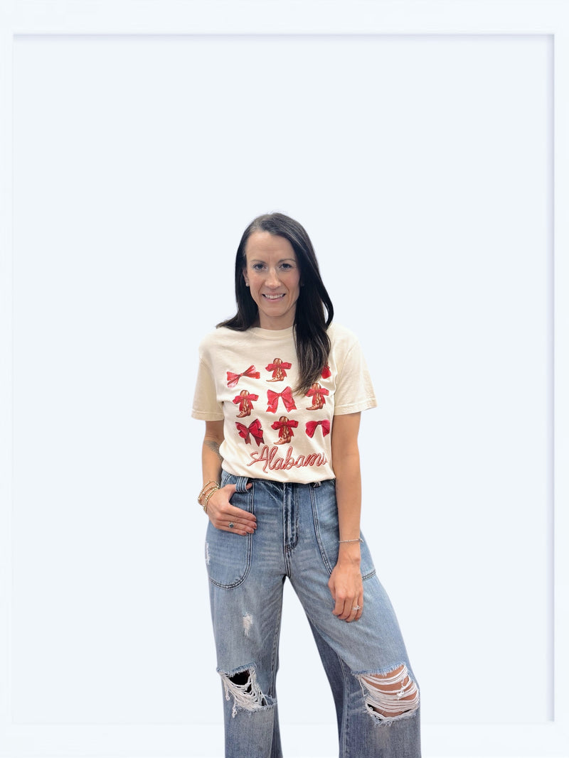 Bama Bows Comfort Color Graphic Tee