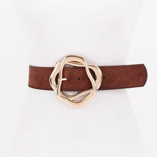 Unique Twisted Buckle Belt: BR
