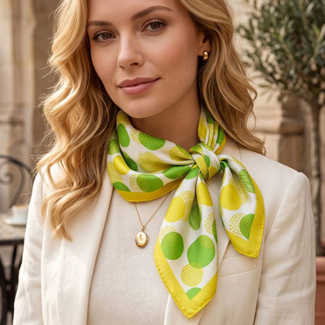 Polka Dot Print Bandana: Black or Red