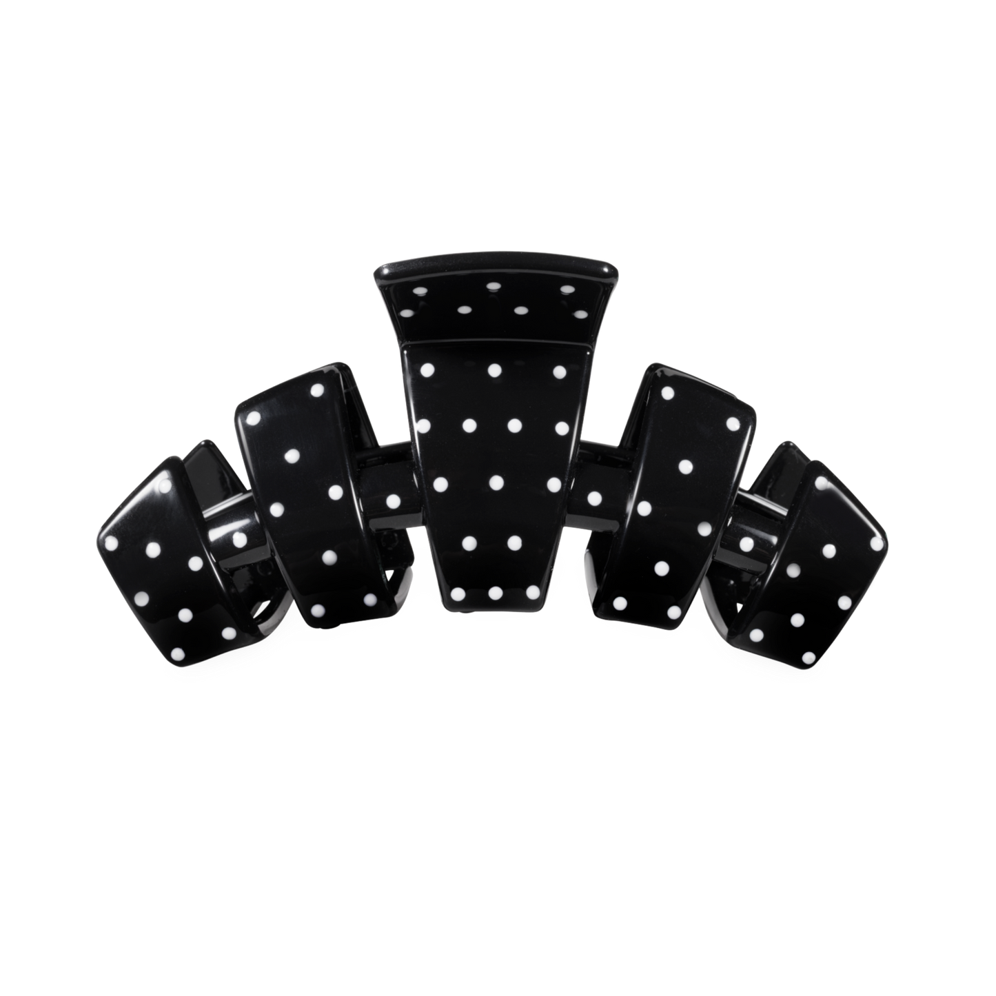 Classic Black Polka Dot Party Medium Claw Clip