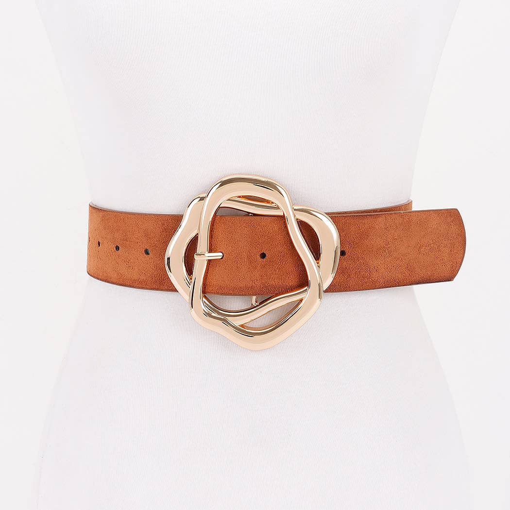 Unique Twisted Buckle Belt: BR