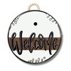 Stained Striped "Welcome" Hanger + Mini
