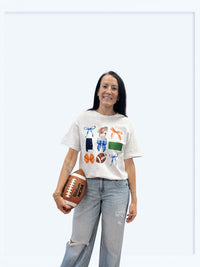 Coquette Football Game Day AU Tee