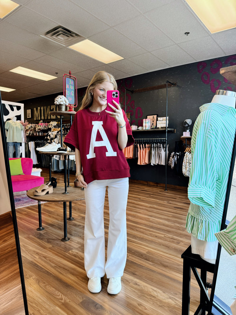 Vintage Short-Sleeve AU/AL Top
