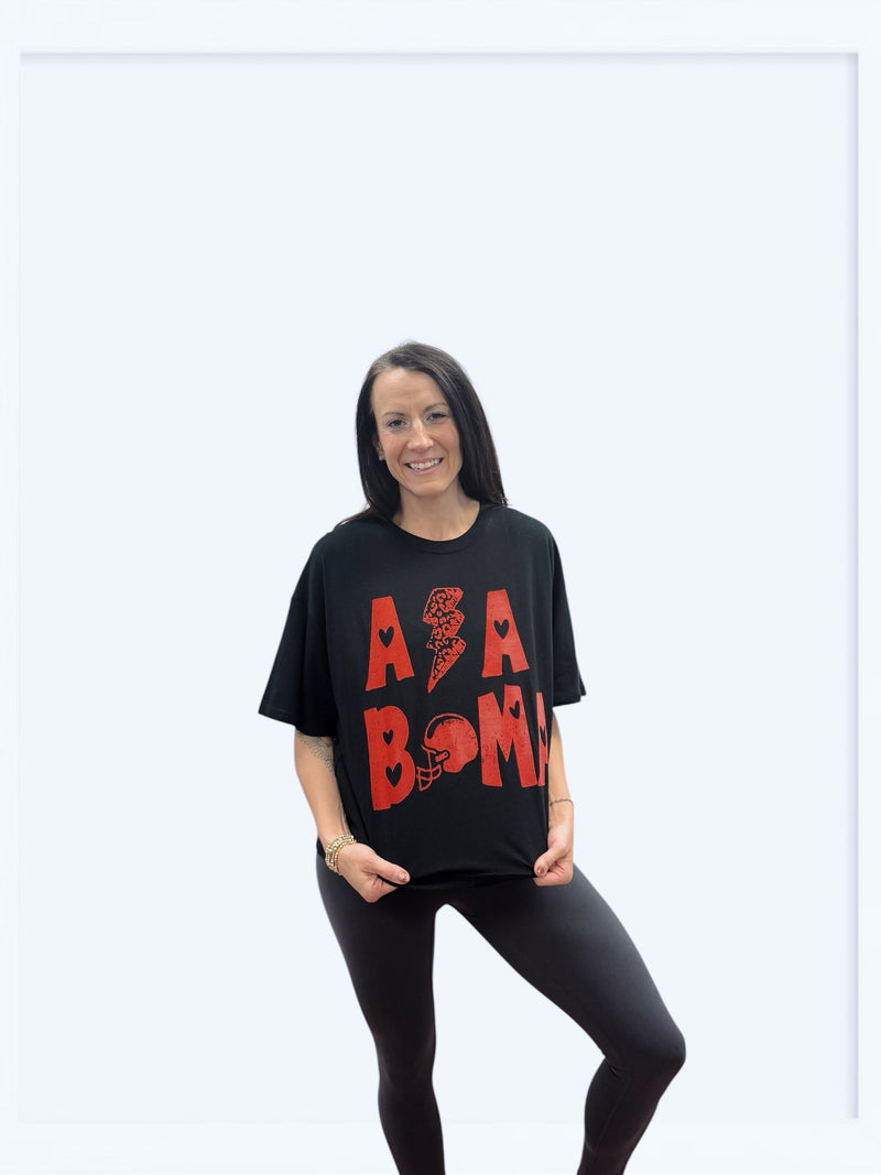 Alabama Graphic Crop Tee