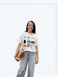Coquette Football Game Day AU Tee