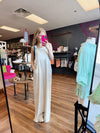Olivia Oatmeal Jumpsuit