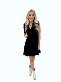 Sawyer Ruffle V-Neck Dress