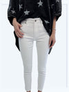 Kan Can White Ankle Skinny Jeans