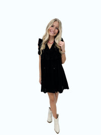 Sawyer Ruffle V-Neck Dress