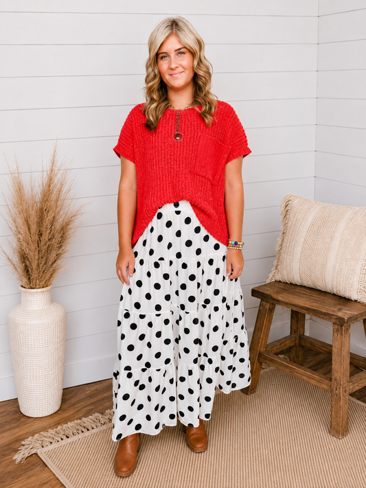 Twirl & Dots Maxi Skirt