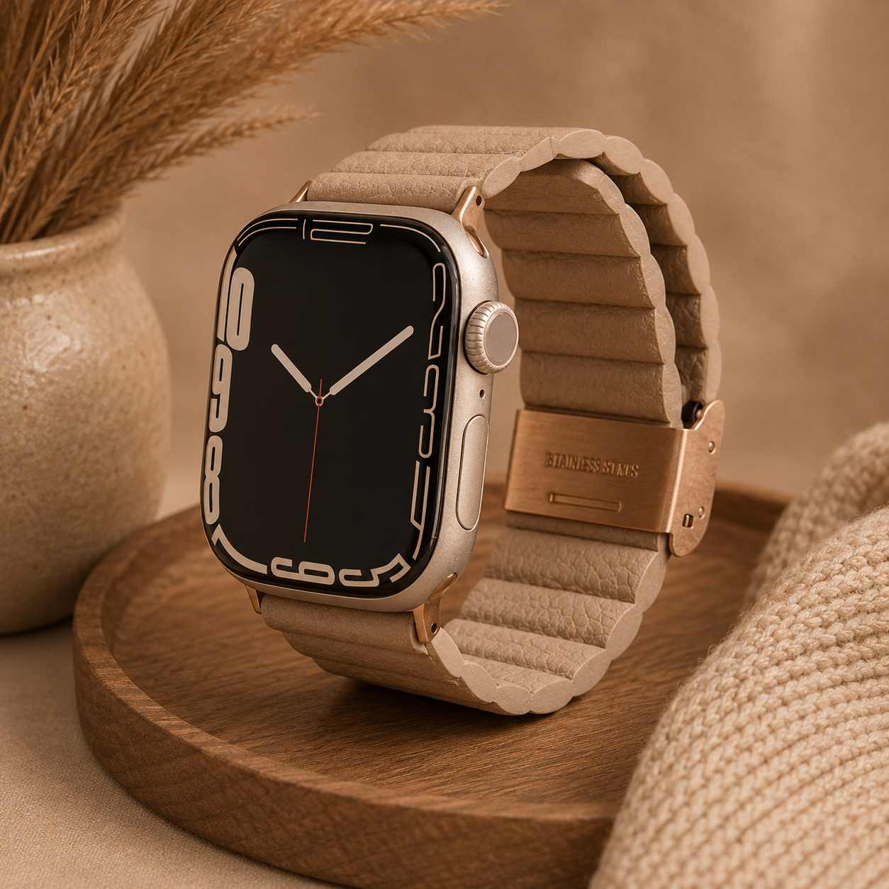 Signature Ridge Band (Beige) - Apple Watch 39-42mm