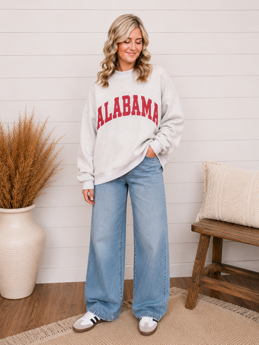 Alabama & AL Reversible Mock Neck Sweatshirt