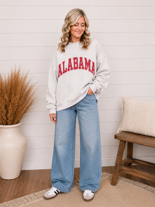 Alabama & AL Reversible Mock Neck Sweatshirt