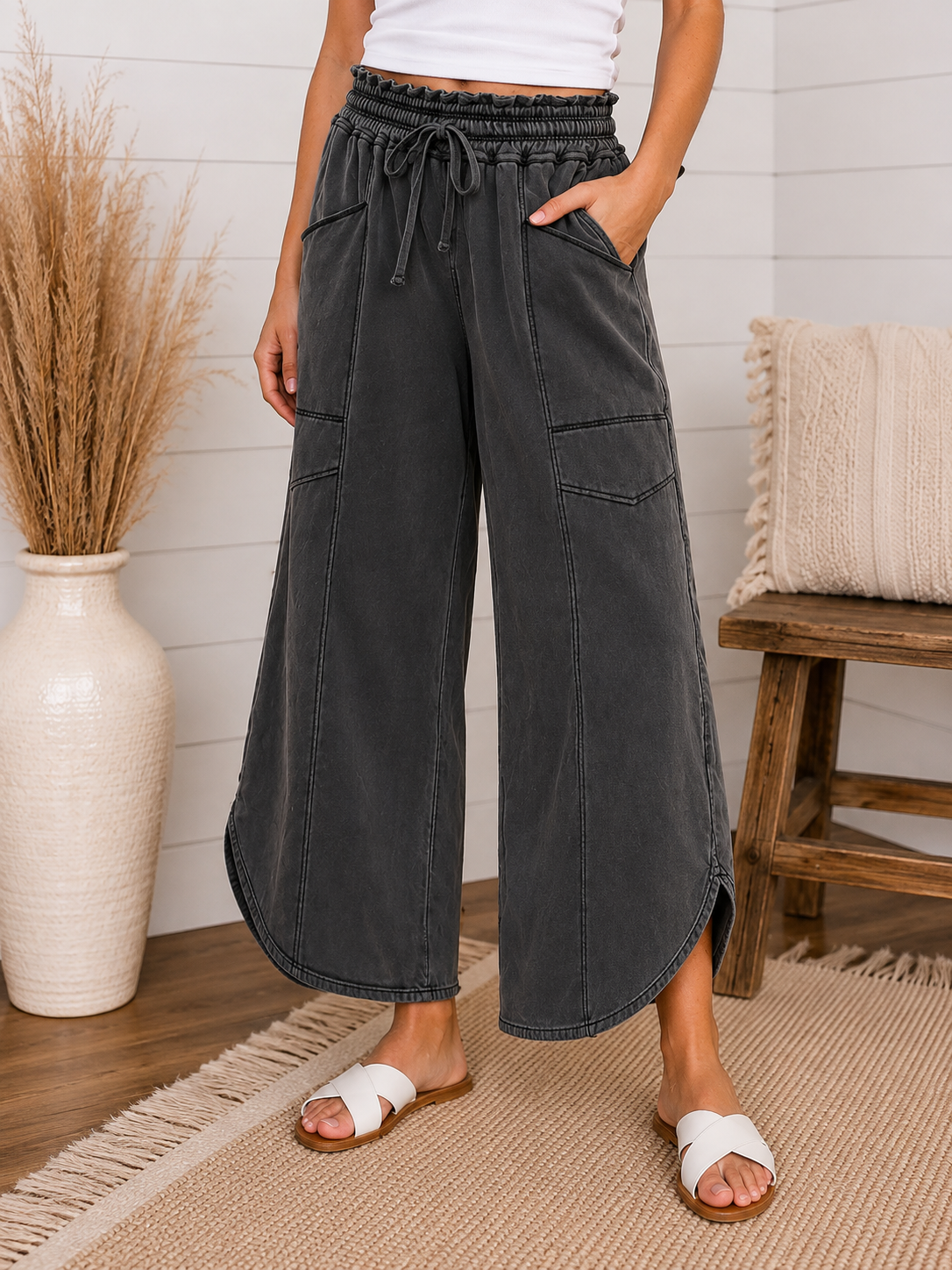After Dark Mineral Wash Relaxed Pants