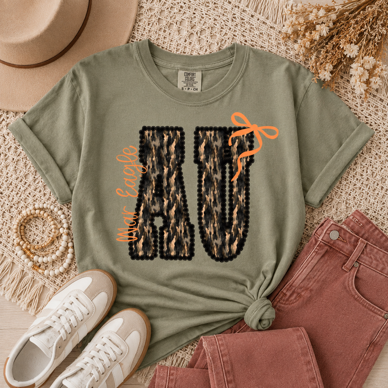AU War Eagle Khaki CC Tee