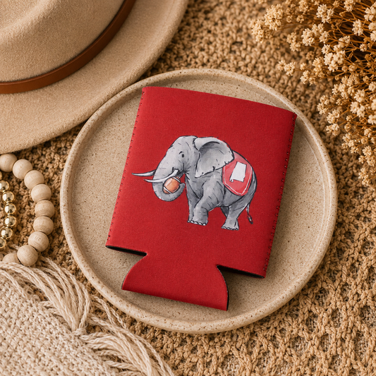 Red Elephant Can Cooler