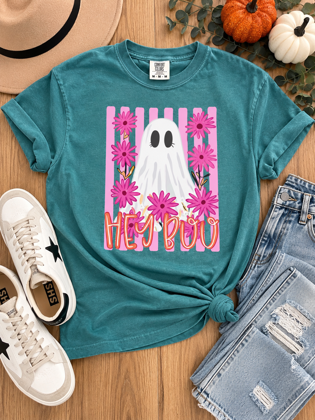 Hey BOO Ghost CC Tee