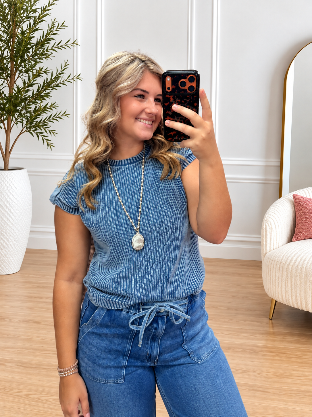 Indigo Ease Top