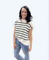 Harper Crew Neck Striped Sweater Vest