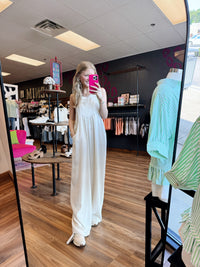 Olivia Oatmeal Jumpsuit