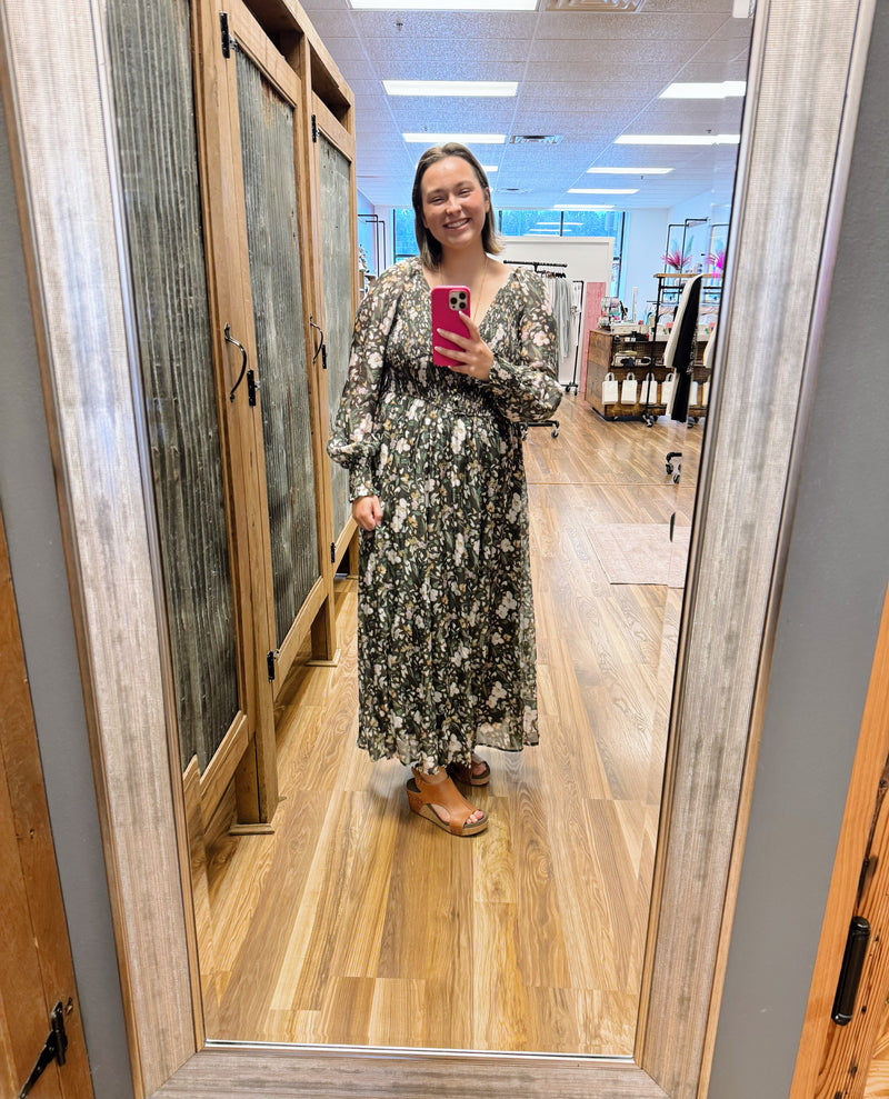 Hayden Smocked Floral Maxi