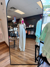 Olivia Oatmeal Jumpsuit