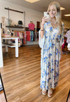 Floral V-Neck Maxi Dress