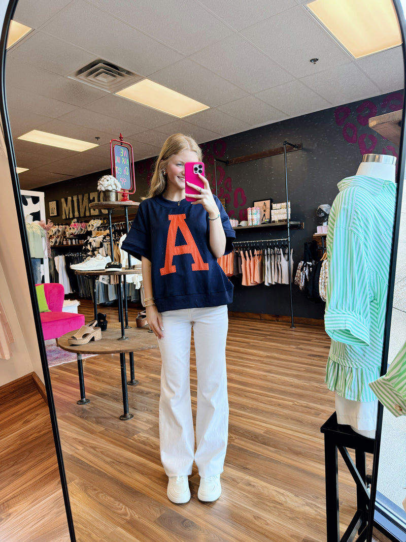 Vintage Short-Sleeve AU/AL Top