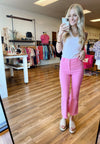 Soft Washed Stretchy High Rise Pants