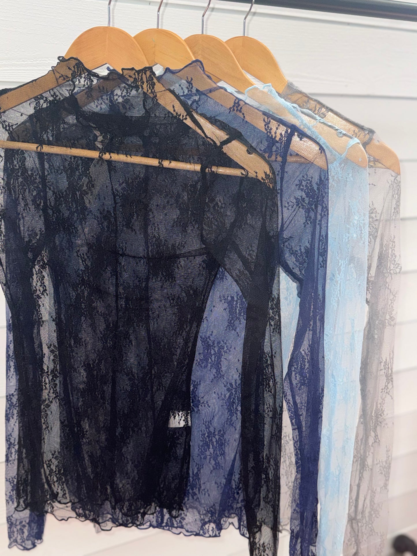 Lace Mesh Top Five Colors!