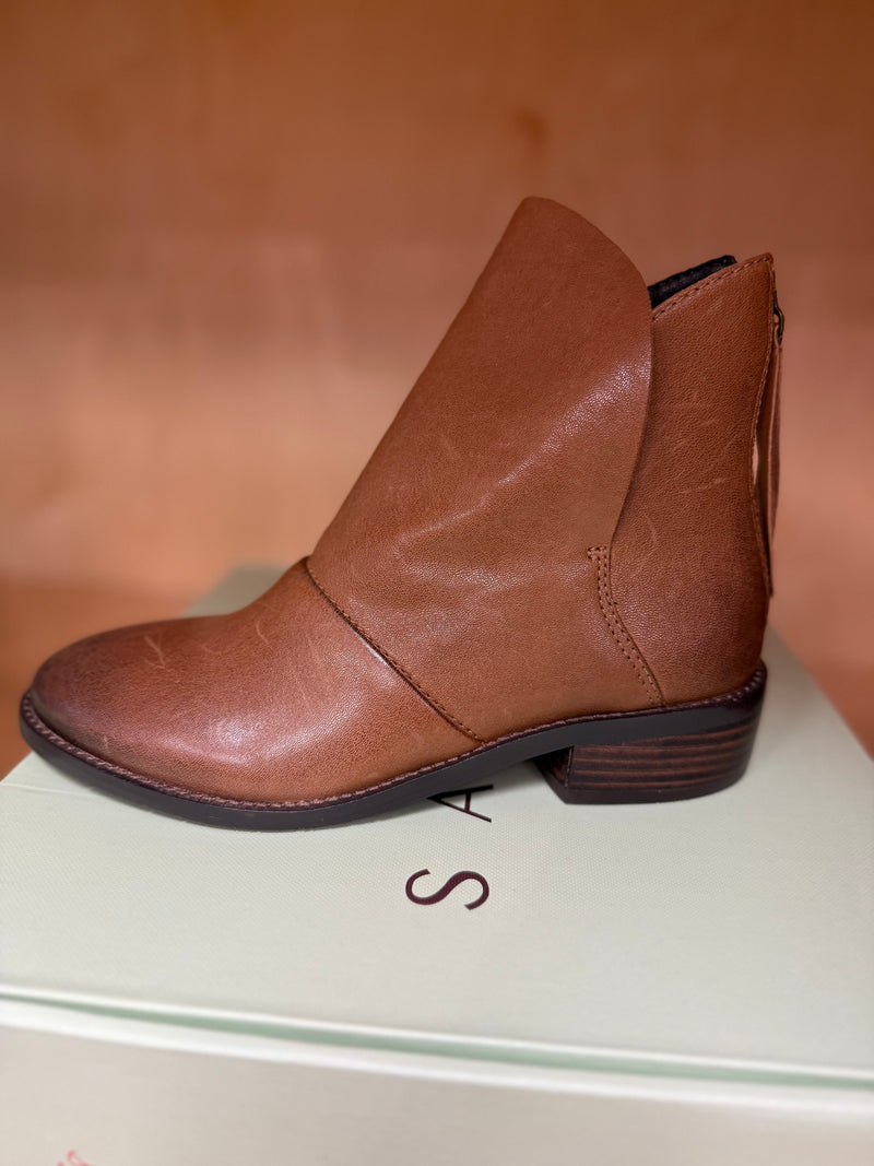 Salvia Leather Bootie