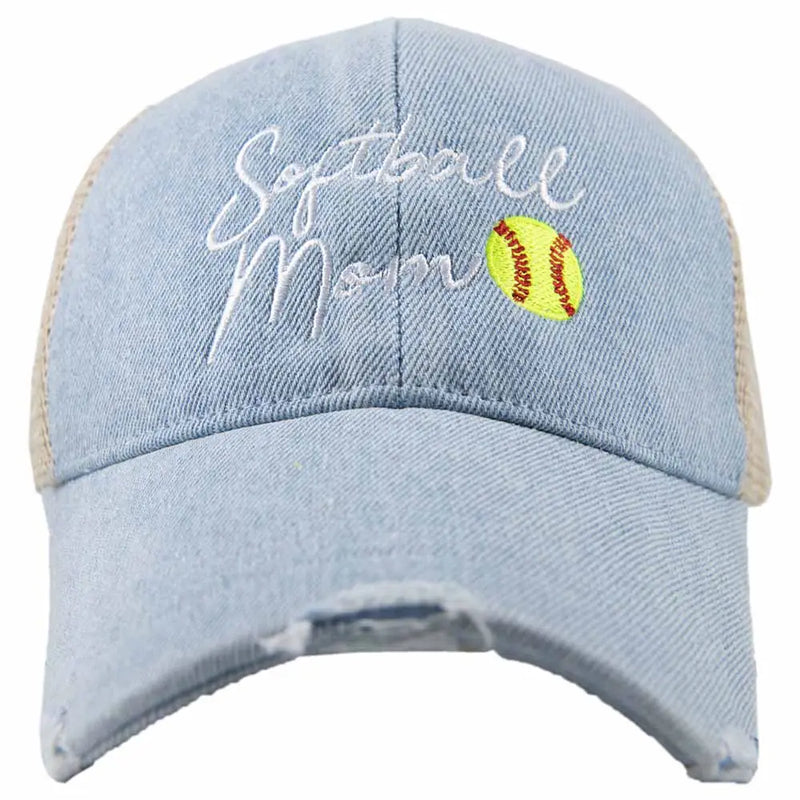 Various Softball Mom Hats