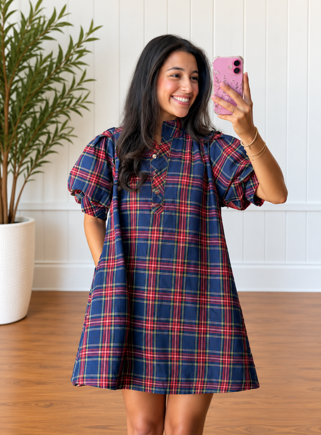 The Plaid About You Mini Dress ❤️