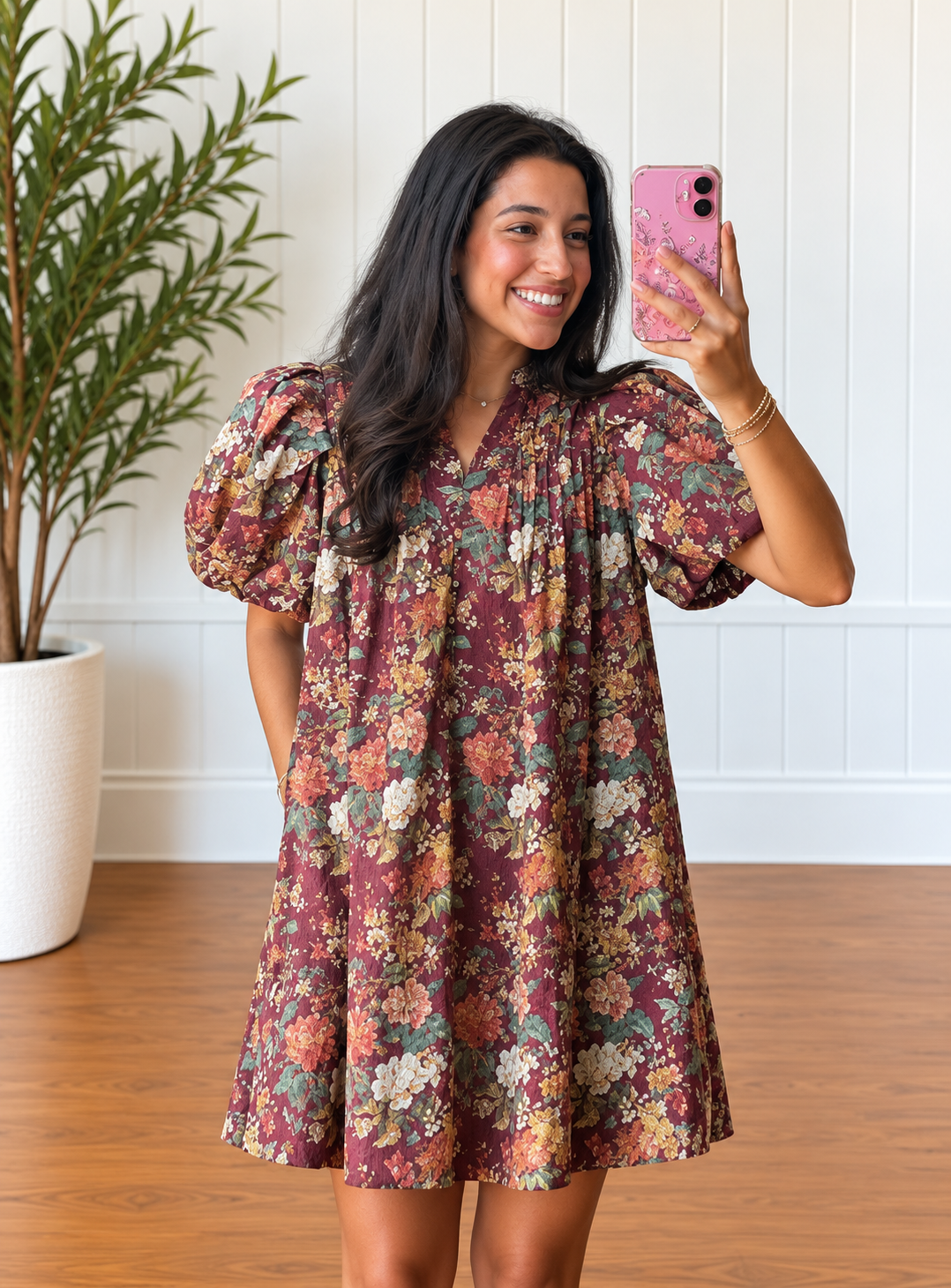 Vintage Vineyard Mini Dress