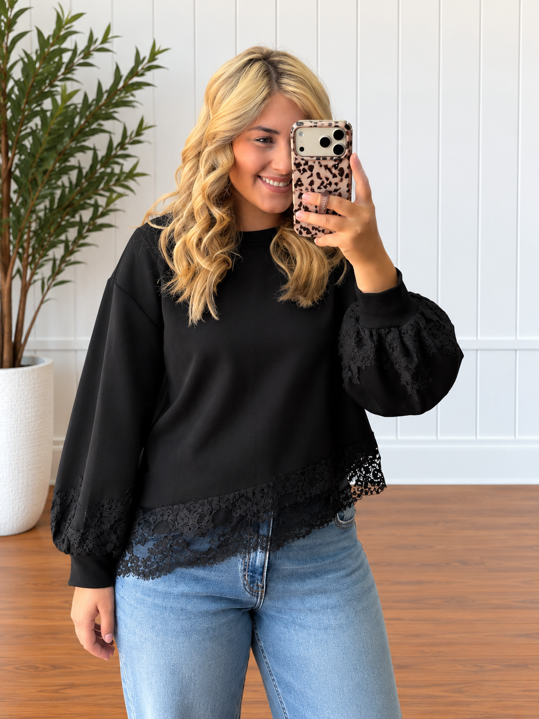 Midnight Lace Top