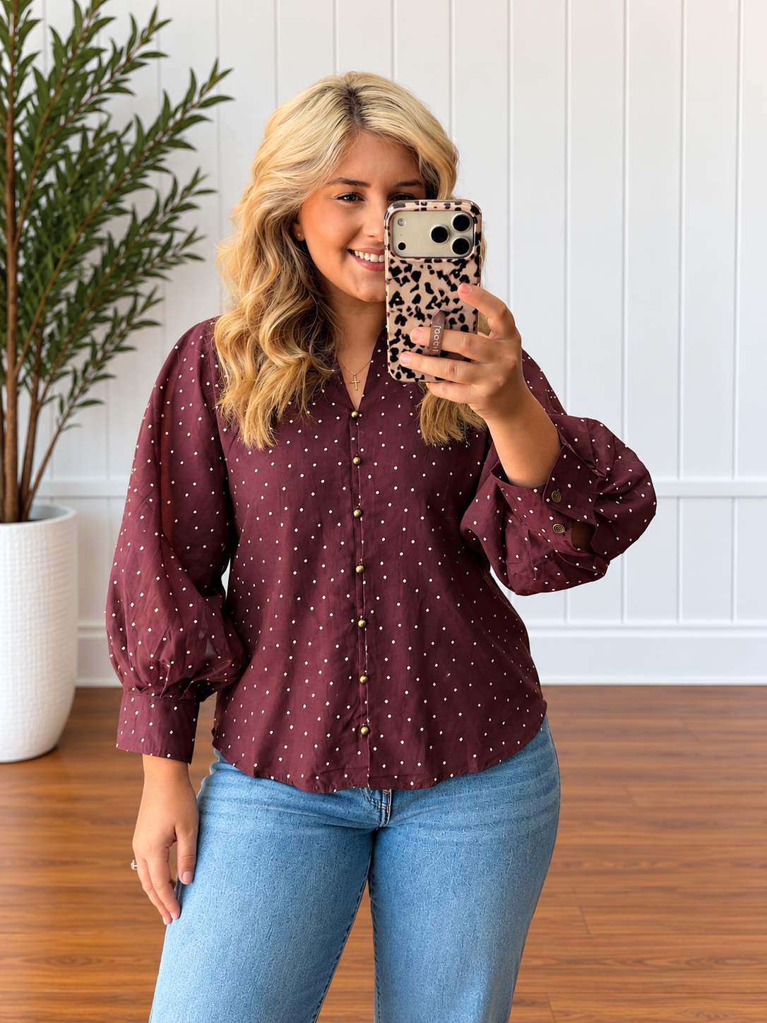 Brown Sugar Polka Top