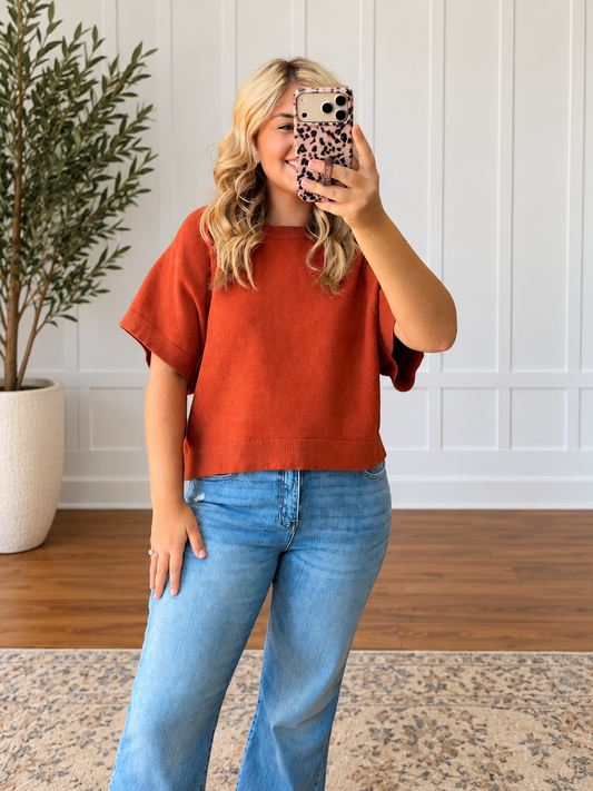 🍂 The Autumn Glow Knit Top